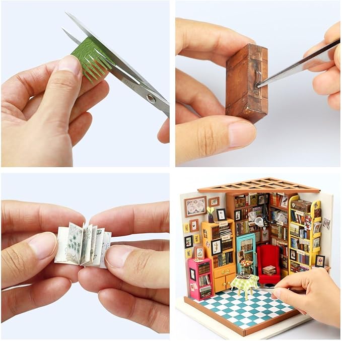 Rolife 1:20 Miniature House Kits-Tiny House Kit-DIY Miniature Dollhouse Kits for Adults-Model Building